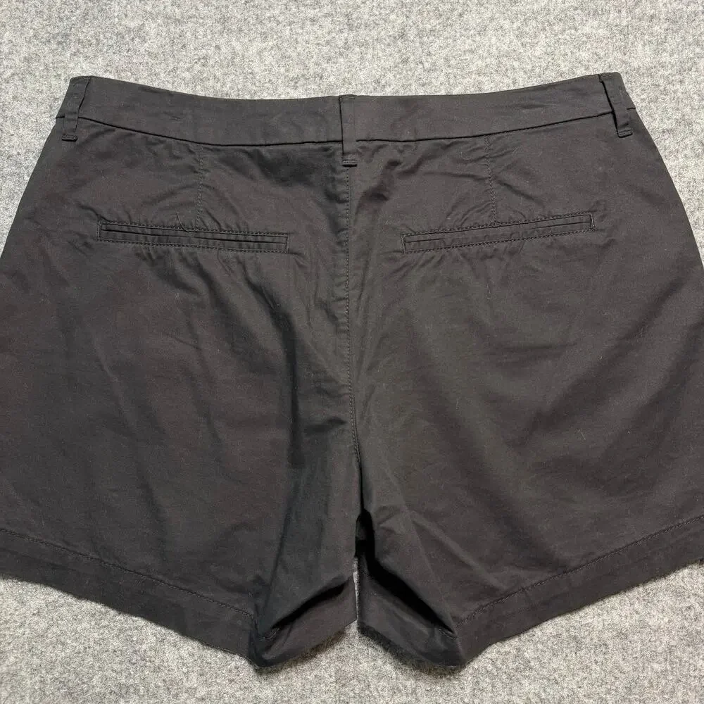 Old Navy Women’s Black Chino‎ Shorts Size 12 Stretch Cotton